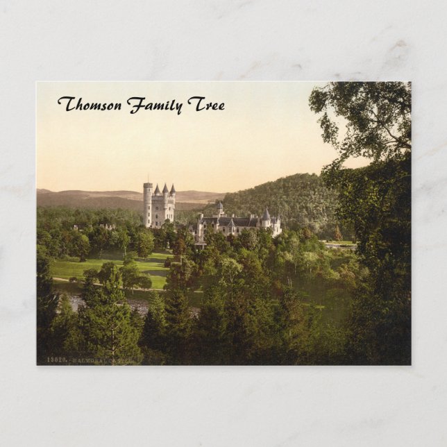 Balmoral Castle, Royal Deeside, Scotland Postcard (Front)
