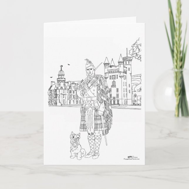 Balmoral Castle Scotland Card (Front)