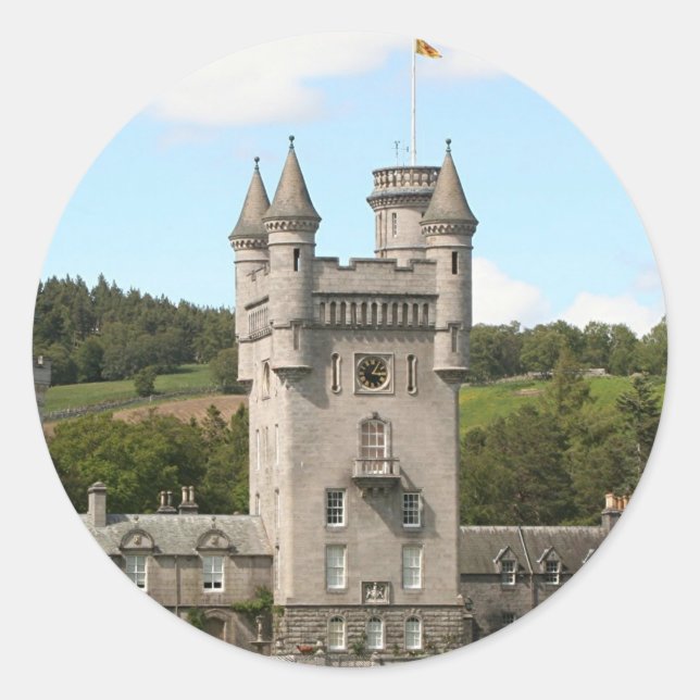 Balmoral Castle, Scotland, United Kingdom Classic Round Sticker (Front)