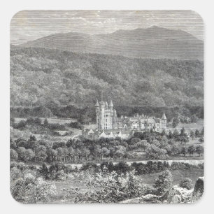 Balmoral, from 'Leisure Hour', 1888 Square Sticker
