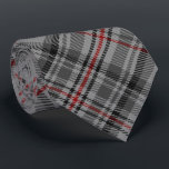 Balmoral Tartan Grey Black Red Royal Jubilee Tie<br><div class="desc">Reminiscent of the grey and black granite and slate of Balmoral Castle,  Aberdeenshire,  Scotland. In use by 1850. Scottish Register of Tartans. Plaid turned to a 45 degree angle.</div>