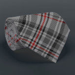 Balmoral Tartan Grey Black Red Royal Jubilee Tie<br><div class="desc">Reminiscent of the grey and black granite and slate of Balmoral Castle,  Aberdeenshire,  Scotland. In use by 1850. Scottish Register of Tartans. Plaid turned to a 45 degree angle.</div>