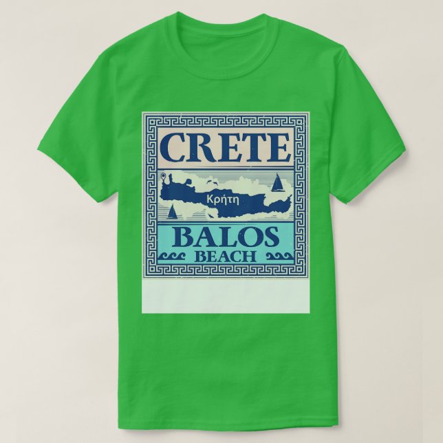 Balos Beach Crete Greece T-Shirt (Design Front)
