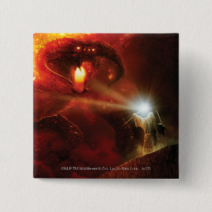 Balrog Versus GANDALF™ 15 Cm Square Badge
