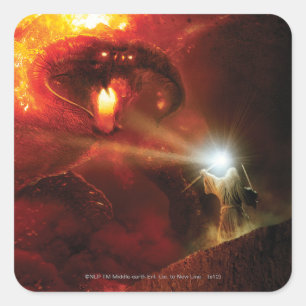 Balrog Versus GANDALF™ Square Sticker