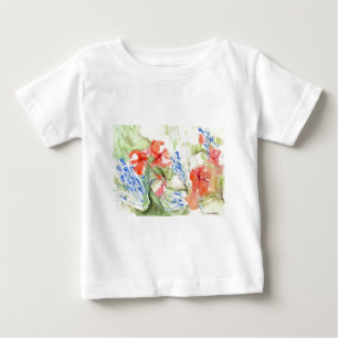 Balsam and Lobelia flowers Baby T-Shirt