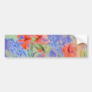 Balsam and Lobelia flowers Bumper Sticker