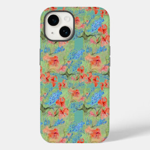 Balsam and Lobelia flowers iPhone 14 Case