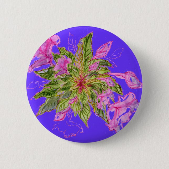 Balsam Bouquet 6 Cm Round Badge (Front)