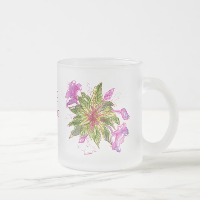 Balsam Bouquet Frosted Glass Coffee Mug (Right)