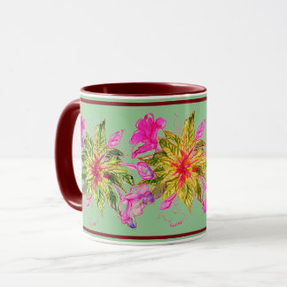 Balsam Bouquet Watercolor Art Flowers Mug