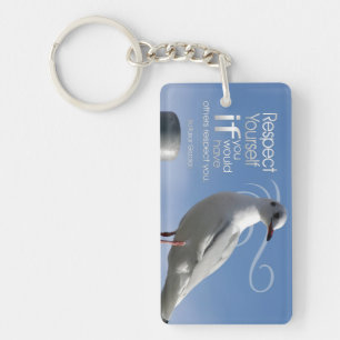 Baltasar Gracian Inspirational Quote "Respect" Key Ring