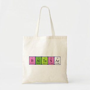 Baltasar periodic table name tote bag