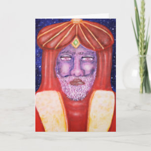 "Balthasar" Three Kings Christmas Art Holiday Card