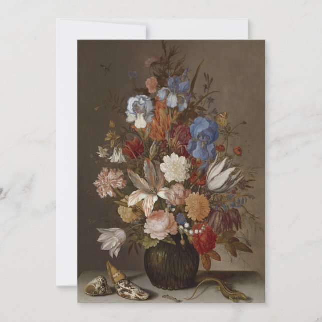 Balthasar van der Ast - Still Life with Flowers Invitation (Front)