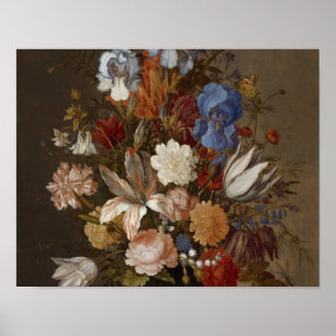 Balthasar Van Der Ast - Still Life With Flowers. Poster