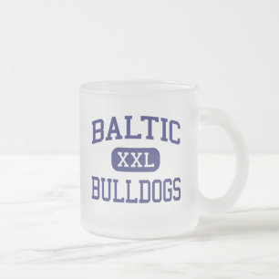 Baltic - Bulldogs - High - Baltic South Dakota Frosted Glass Coffee Mug