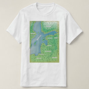 Baltic sea map T-Shirt