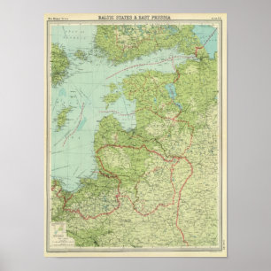 Baltic States & East Prussia Poster
