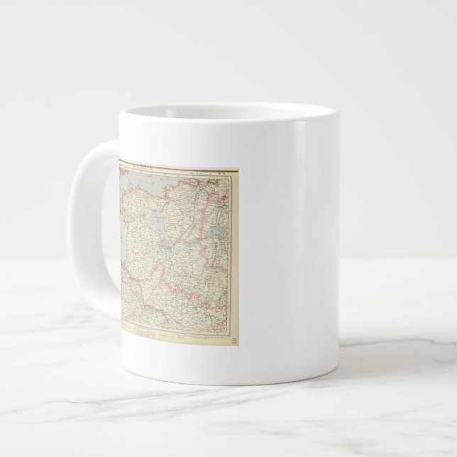 Baltic States Large Coffee Mug (Front Left)