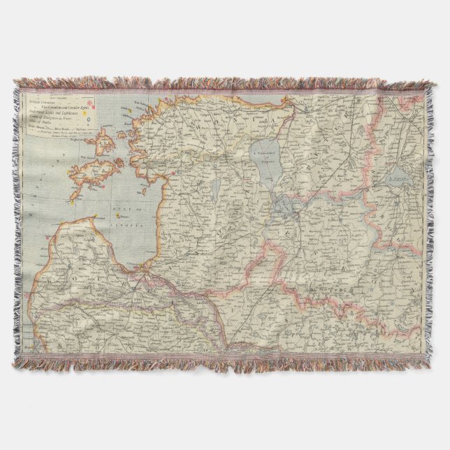 Baltic States Throw Blanket (Front)