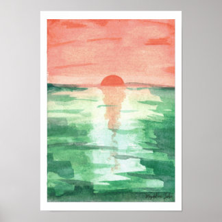 Baltic Summer Sunset Poster