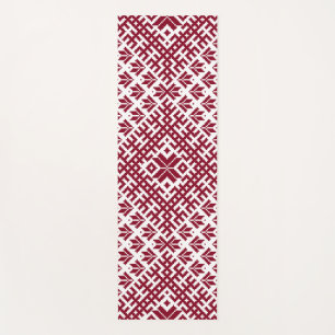 Baltic Traditional Tribal Pattern Yoga Mat