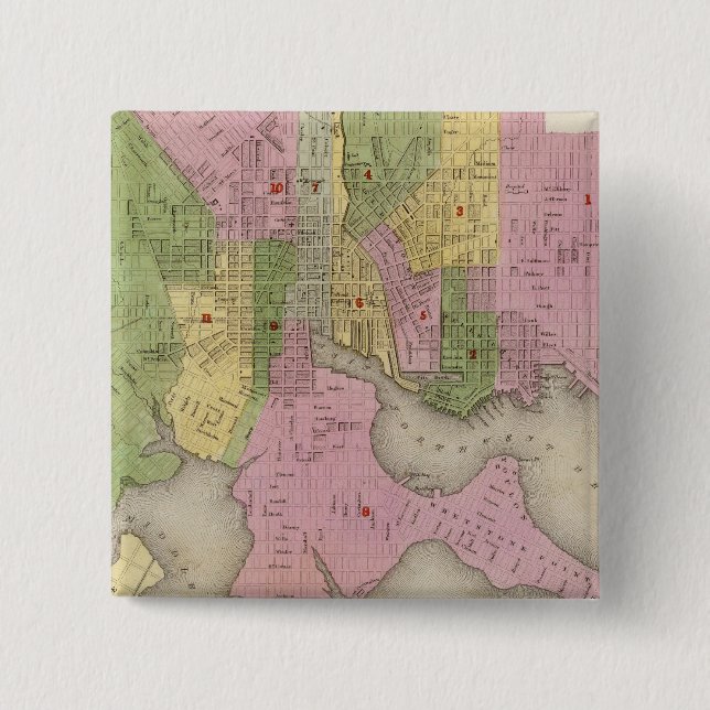 Baltimore 3 15 cm square badge (Front)