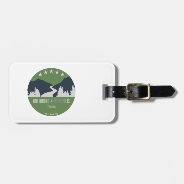 Baltimore & Annapolis Trail Luggage Tag (Front Horizontal)