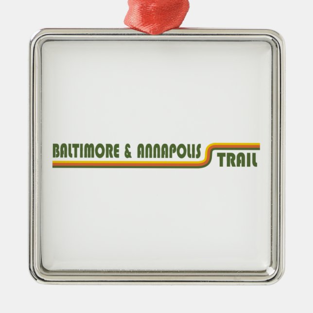 Baltimore & Annapolis Trail Metal Tree Decoration (Front)