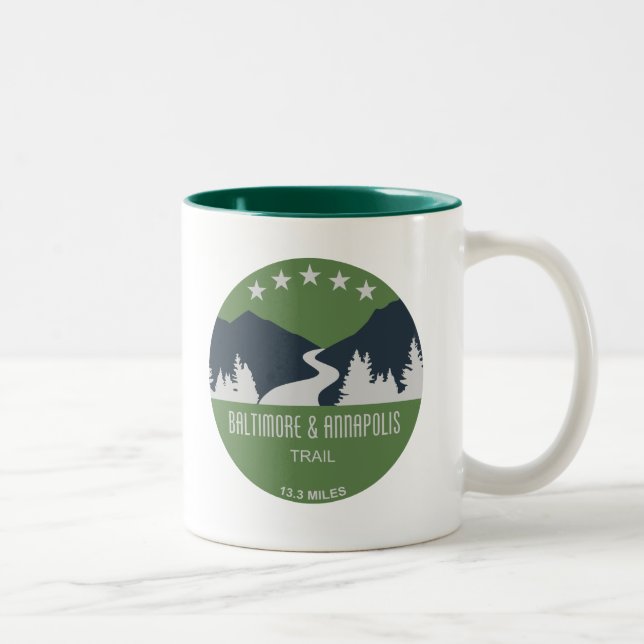 Baltimore & Annapolis Trail Two-Tone Coffee Mug (Right)