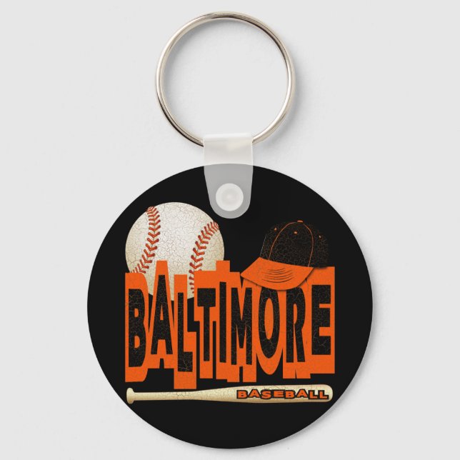 BALTIMORE BASEBALL KEY RING (Front)