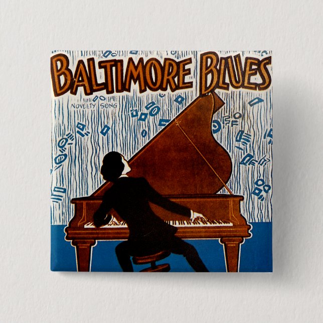 Baltimore Blues 15 Cm Square Badge (Front)