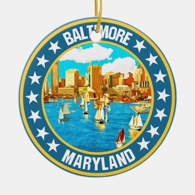 Baltimore                                          ceramic tree decoration (Front)