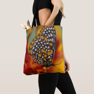 Baltimore-Chequered Butterfly Tote Bag