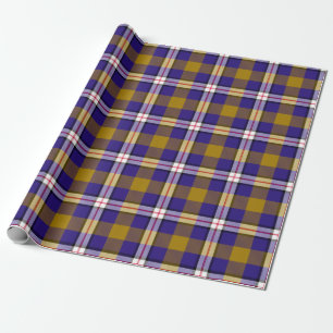 Baltimore Football Plaid Wrapping Paper