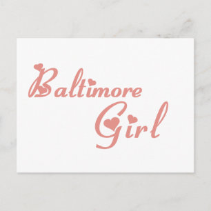 Baltimore Girl tee shirts Postcard