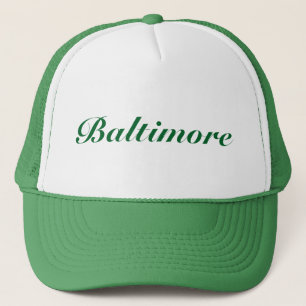 Baltimore Green Trucker Hat