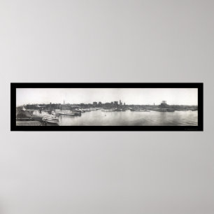 Baltimore Harbour, MD Photo 1912 Poster