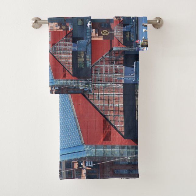 Baltimore Inner Harbour Bathroom Towel Set (Insitu)