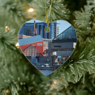 Baltimore Inner Harbour Ceramic Tree Decoration