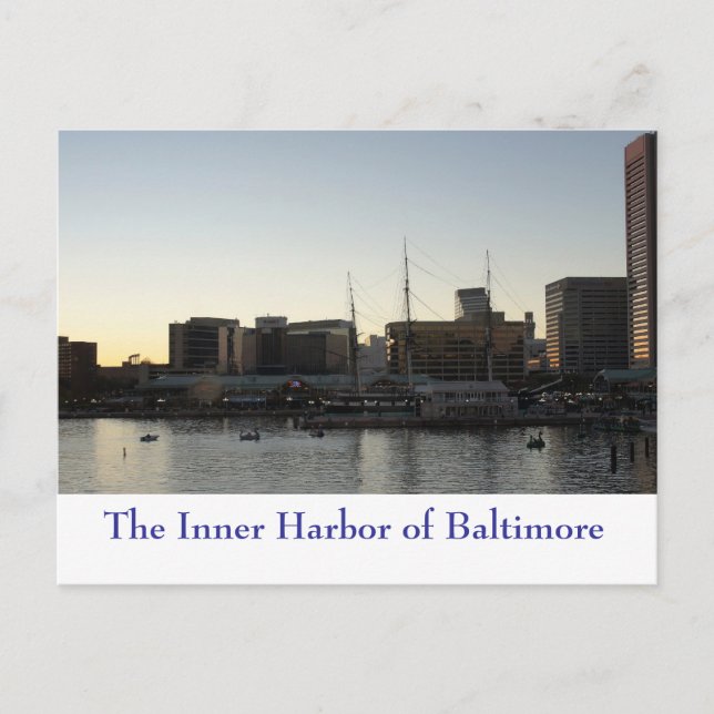 Baltimore Inner Harbour Postcard (Front)