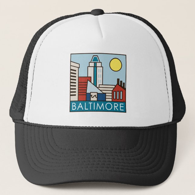Baltimore Inner Harbour Trucker Hat (Front)
