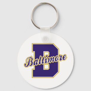 Baltimore Letter Key Ring