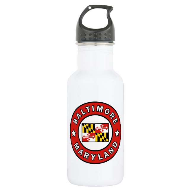 Baltimore Maryland 532 Ml Water Bottle (Front)