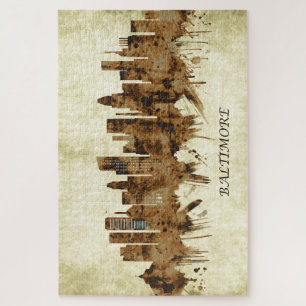 Baltimore Maryland Cityscape Jigsaw Puzzle