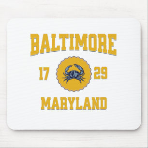 Baltimore Maryland College University Style Mouse Mat