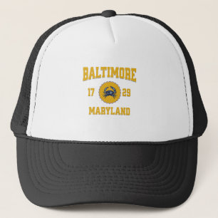 Baltimore Maryland College University Style Trucker Hat