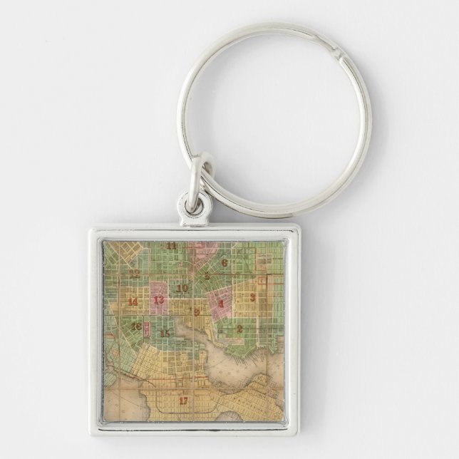 Baltimore, Maryland Key Ring (Front)