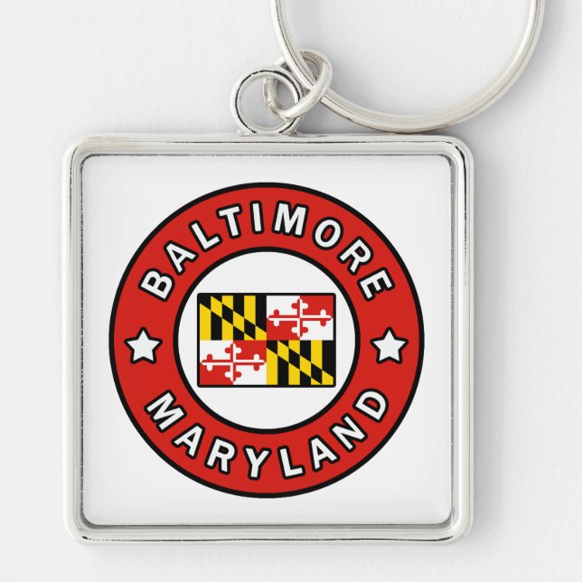 Baltimore Maryland Key Ring (Front)